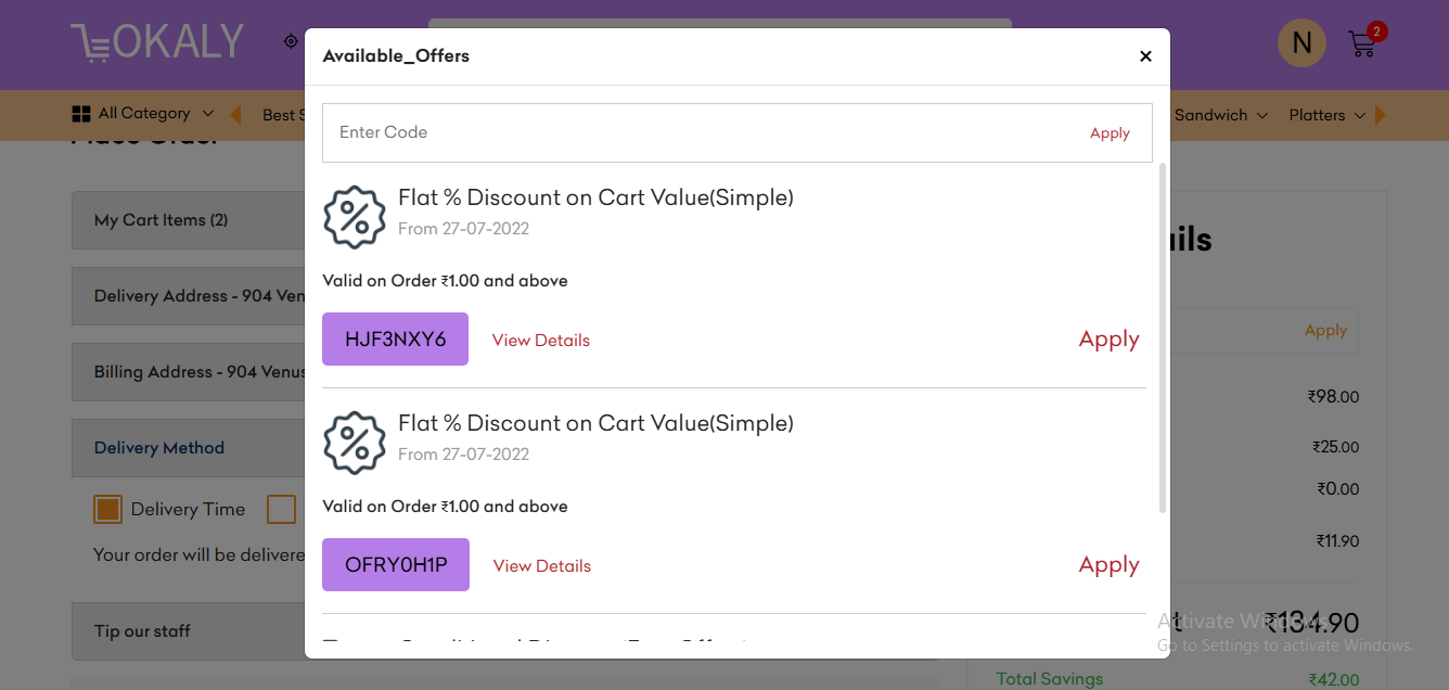 Offers